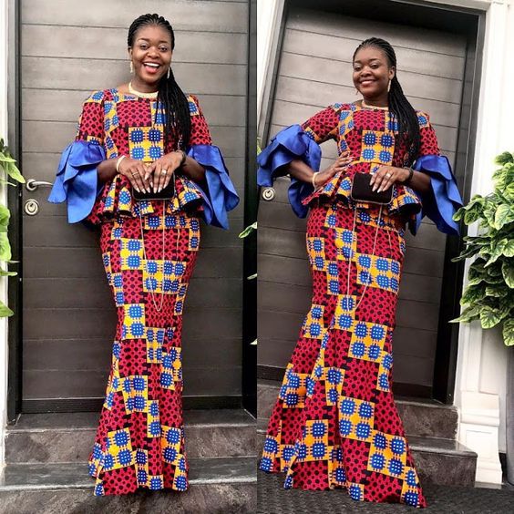 Keep Calm and Check These Wonderful Ankara Skirt and Blouse Styles We ...