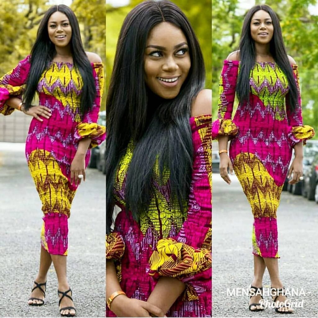 off shoulder ankara gown styles