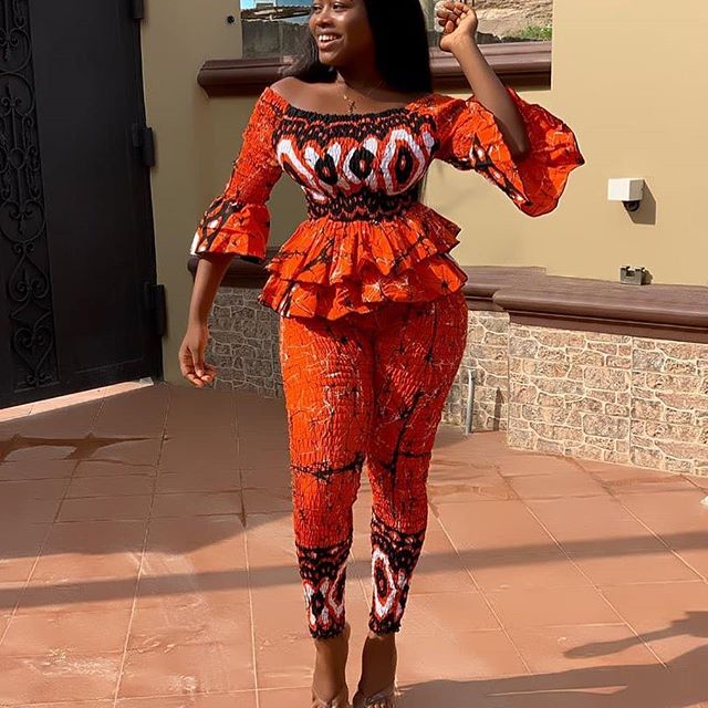 ankara trouser and blouse styles