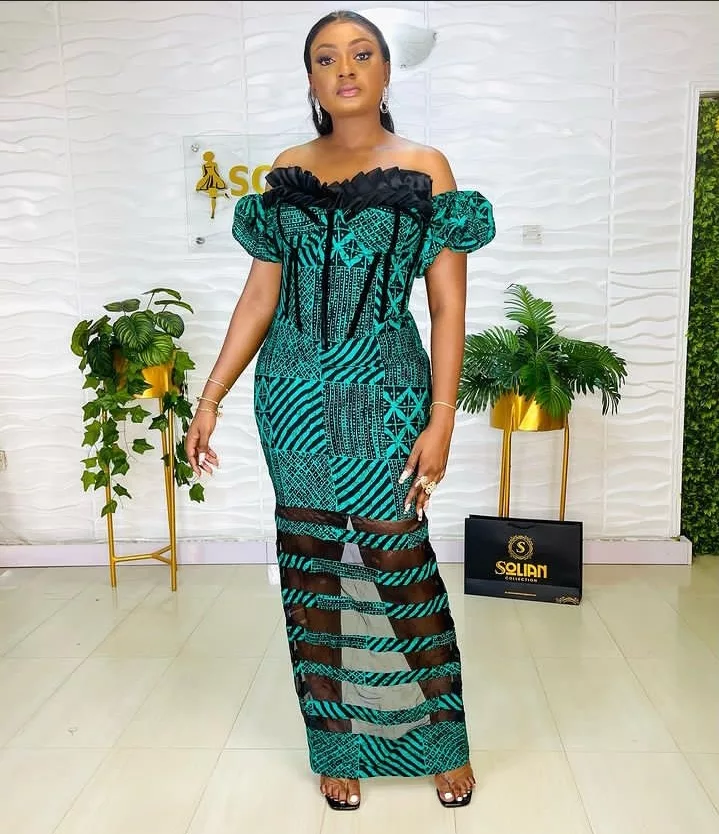 Ankara gown styles for ladies